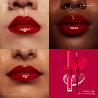 Thumbnail for NYX PROFESSIONAL MAKEUP Shine Loud, Long-Lasting Liquid Lipstick with Clear Lip Gloss - On A Mission (Blue Red)