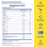 Thumbnail for Ritual Essential for Women Postnatal Multivitamin - Postpartum Vitamin - Omega-3 DHA & Choline for Lactation Support, Vitamin A, C, D3 & Zinc for Immune Function Support*, B12, Iodine, Biotin, 30 Day