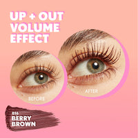 Thumbnail for CoverGirl Eye Enhancer, Berry Brown, 3D Mascara, Curved Fiber Brush, Plant-Based Lifting Wax, For All Lash Types, 24-Hour Wear, Transfer-Proof, Flake-Free, 0.30oz