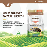 Thumbnail for NaturVet Scoopables All-in-One Multivitamin for Dogs - Dog Vitamins and Supplements for Joint Support, Digestion, Skin & Coat Care & Immune - Hickory Smoked Bacon Flavor Vitamin Supplement | 11oz Bag