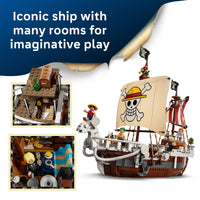 Thumbnail for LEGO ONE PIECE The Going Merry Pirate Ship Building Blocks - Pretend Play Adventure Toy for Boys & Girls, 10+ - Straw Hat Crew Toy Figures & Playset for Anime Fans - Gift Idea for Birthdays - 75639