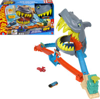 Thumbnail for Hot Wheels City Shark Chomp Beach Playset & 1:64 Scale Toy Car