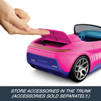 Thumbnail for Hot Wheels Barbie RC Toy Car, Remote-Control Pink Convertible, Can Hold 2 Barbie Fashion Dolls & Trunk Opens for Storage, Sticker Sheet for Customizing