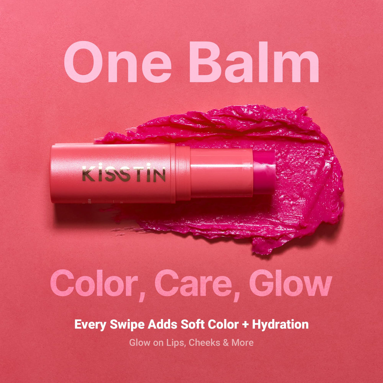 KAHI Kisstin Balm - Skin-Refining Face Moisturizer & Makeup Stick | Nourishing Beauty Moisturizer Stick | Makeup-enhancing Glow Balm (0.32 oz)