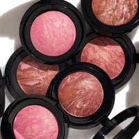 Thumbnail for LAURA GELLER NEW YORK Baked Blush-n-Brighten Marbleized Blush - Apricot Berry - Creamy Lightweight - Satin Finish