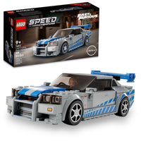 Thumbnail for LEGO Speed Champions 2 Fast 2 Furious Nissan Skyline GT-R (R34), Race Car Toy Model Building Kit, Collectible with Racer Minifigure, 2023 Set for Kids, Boys and Girls Ages 9 and Up 76917
