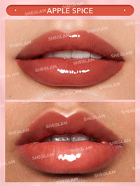 Thumbnail for SHEGLAM Glaze Daze Lip Gloss Shiny Tinted Lip Gloss High Gloss Finish Plumping Lip Care Nourishing Not Easy to Fade Liquid Lip Cosmetics-Apple Spice