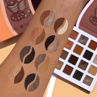 Thumbnail for Juvia's Place Coffee Shop Eyeshadow Palette - 16 Pan Palette, Tan, Auburn, & Rich Dark Chocolate, Mattes and Shimmers, Highly Pigmented and Buttery Texture