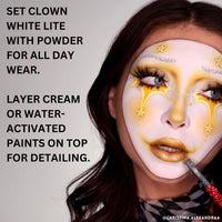 Thumbnail for Mehron Makeup Clown White Lite | Professional Face Paint & Body Paint | White Cream Face Paint for Clown Makeup, Stage, Film, Cosplay, Mime, & Halloween 2 oz (56g)