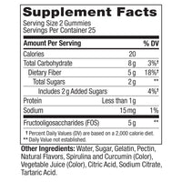 Thumbnail for OLLY Fiber Gummy Rings, 5g Prebiotic Fiber, FOS (Fructo-oligosaccharides), Digestive Support, Berry Melon 50ct