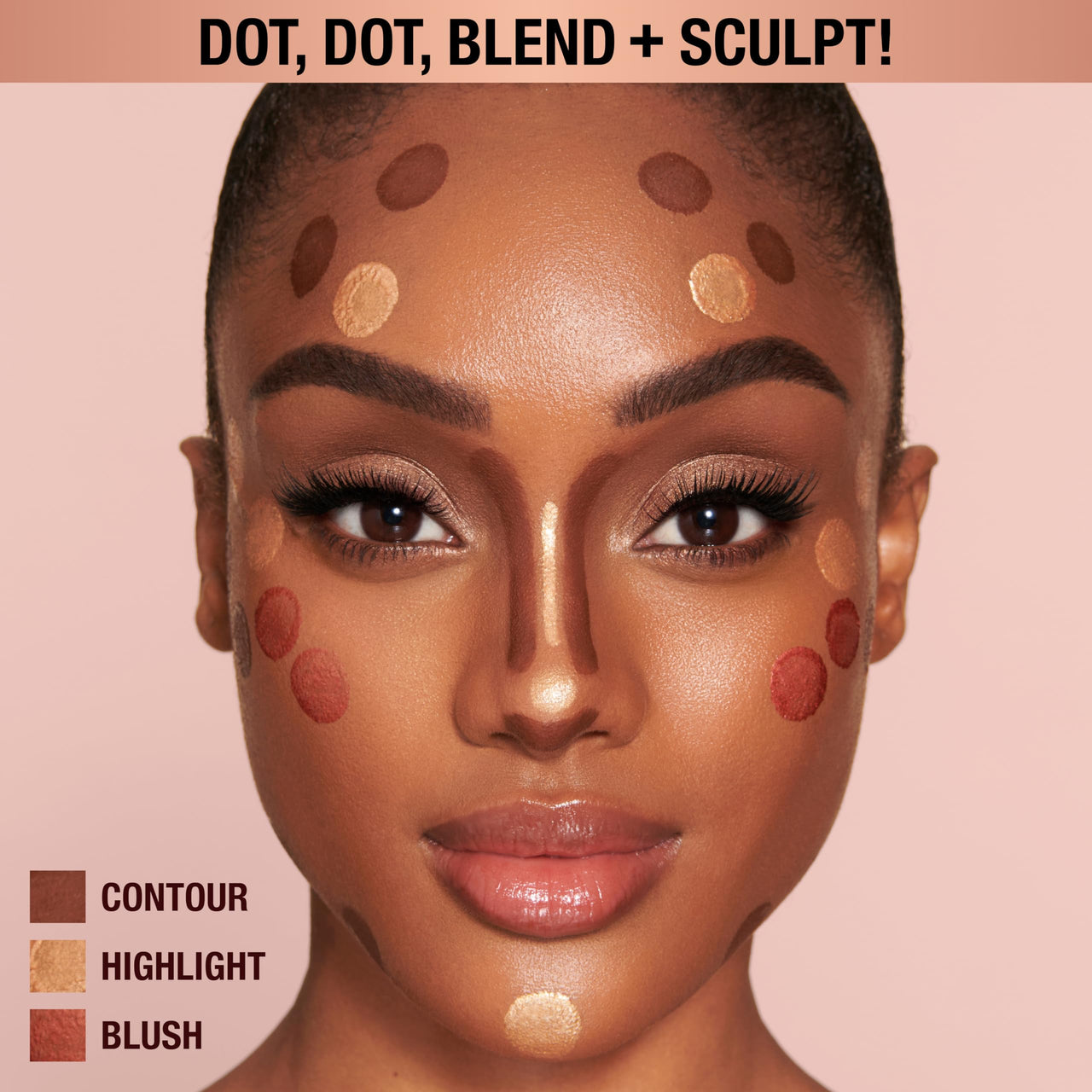 Charlotte Tilbury Pillow Talk Beauty Light Wand Liquid Highlighter Makeup - Soft-Focus Nude-Pink Highlighter & Blush for Cheeks - Pearlescent, Weightless Radiant Finish - Pillow Talk Medium