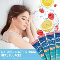Thumbnail for UltraCalm Super Cortisol Drink with Magnesium Glycinate, Ashwagandha, L-Theanine, Vitamin D3, Magnesium Powder for Sleep & Stress Relief, Raspberry Lemonade (30 Servings)