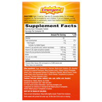 Thumbnail for Emergen-C Chewable Vitamin C 1000mg, With B Vitamins And Antioxidants Tablet (40 Count, Orange Blast Flavor), Dietary Supplement