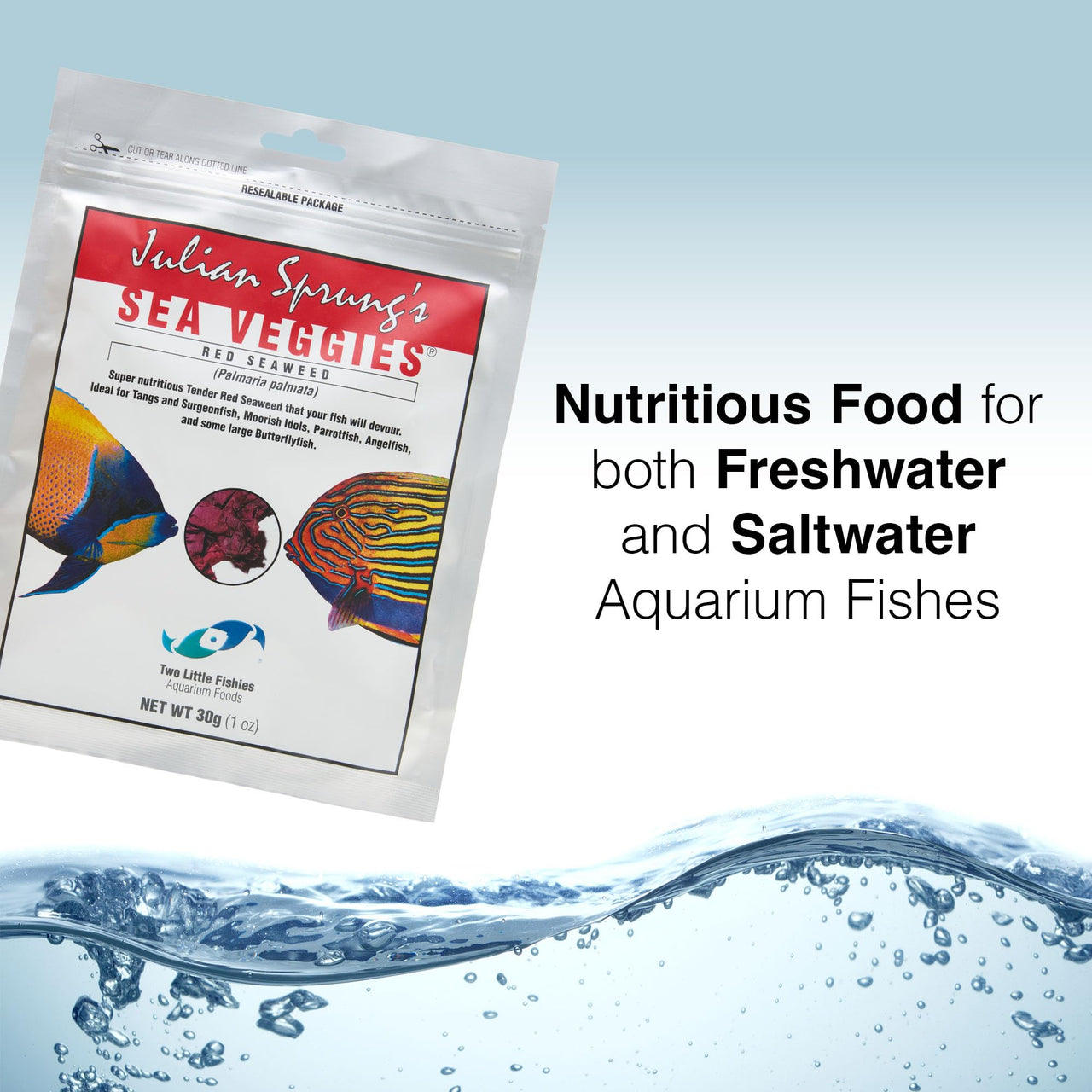 Two Little Fishies ATLSVRS4 Sea Veg-Red Seaweed, 1-Ounce Pouch