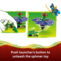 Thumbnail for LEGO NINJAGO NYA vs. Mutation Monster Spinner Building Toy for Boys & Girls - Ninja Toy Figures & Playset for Kids, Ages 6+ - Includes 2 Minifigures for Pretend Play - Gift Idea for Birthdays - 71849
