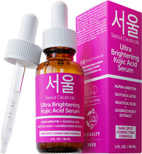 Thumbnail for SeoulCeuticals Korean Skin Care Kojic Acid Serum Alpha Arbutin Serum – Dark Spot Remover Corrector Glycolic Acid Serum + Salicylic Acid K Beauty 1oz
