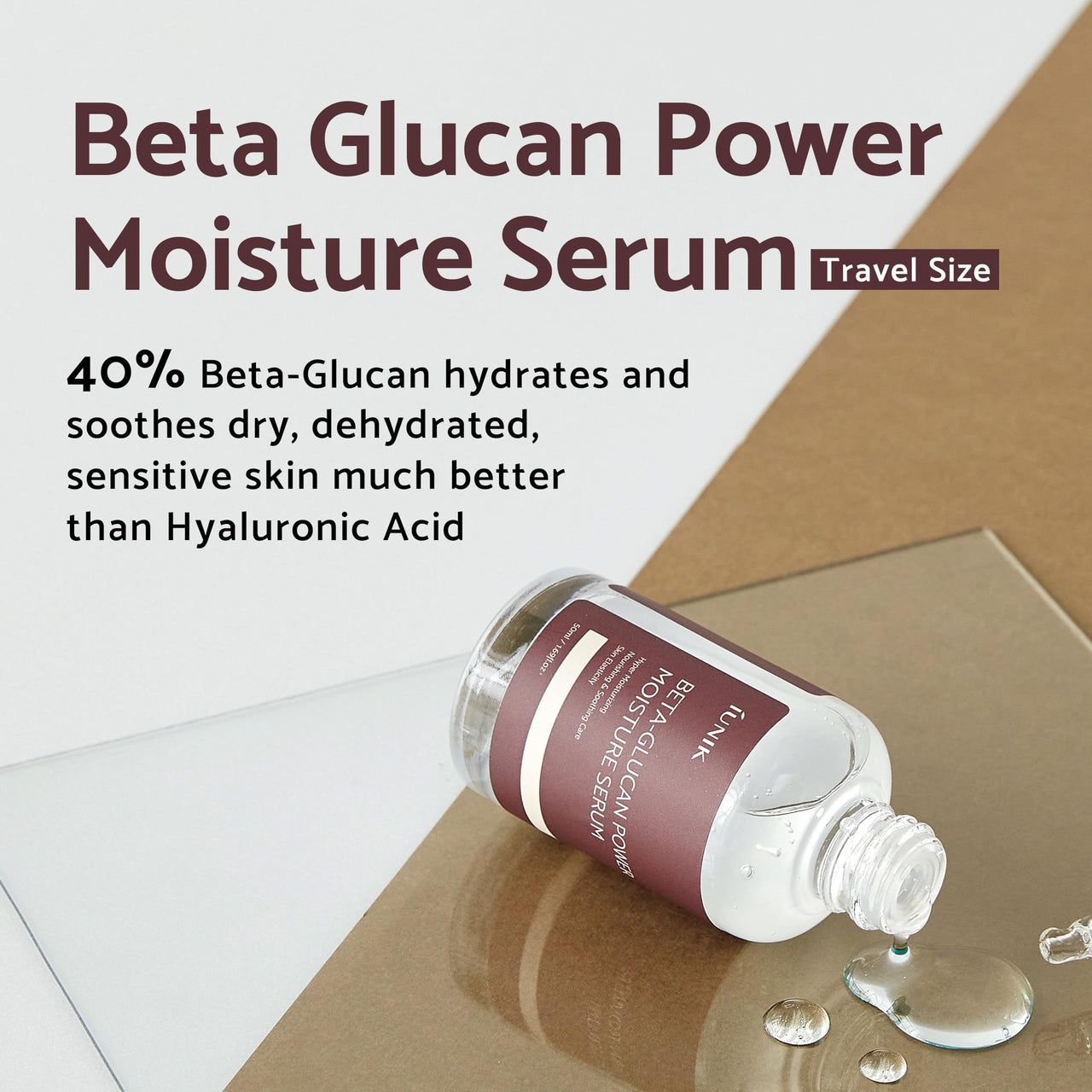 iUNIK Beta-Glucan Edition Skincare Set (Cream 2.02 fl.oz. & Mini Serum 0.51 fl.oz.) - Featuring the Powerful Beta-Glucan to Moisturize, Revitalize, and Reinforce the Skin with EWG-Green Ingredients