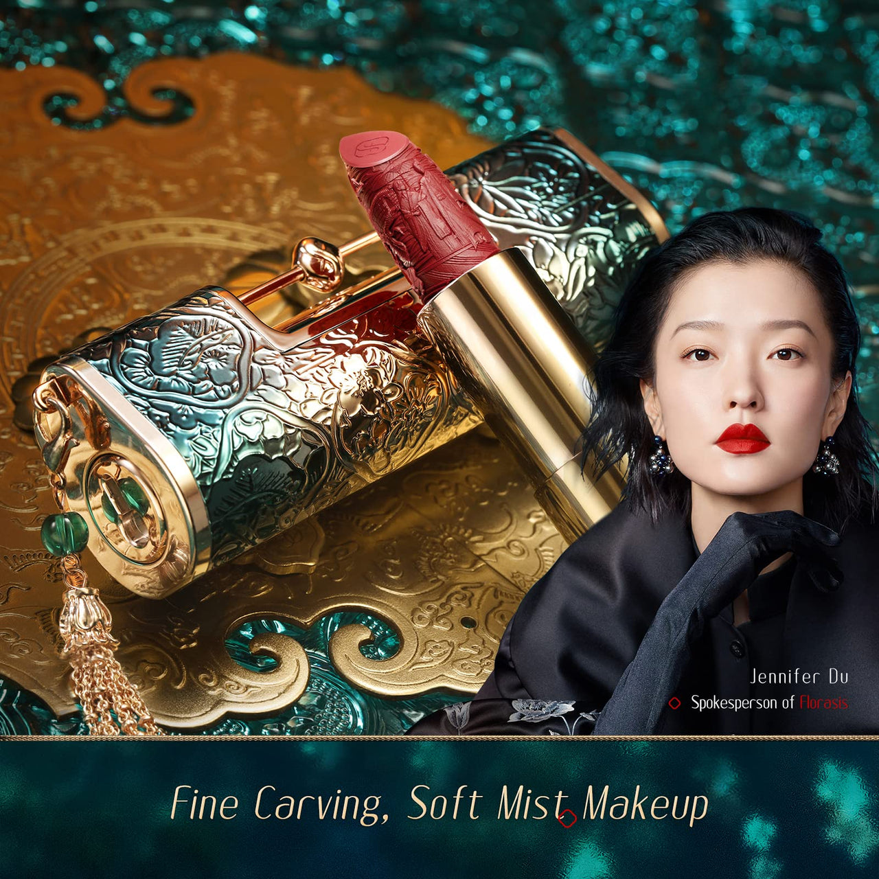 FLORASIS Blooming Rouge Love Lock Lipstick Long-Lasting Sculpting Lipstick Misty Matte Finish Lightweight Nourishing for Everyday Use (M317 Be With You)