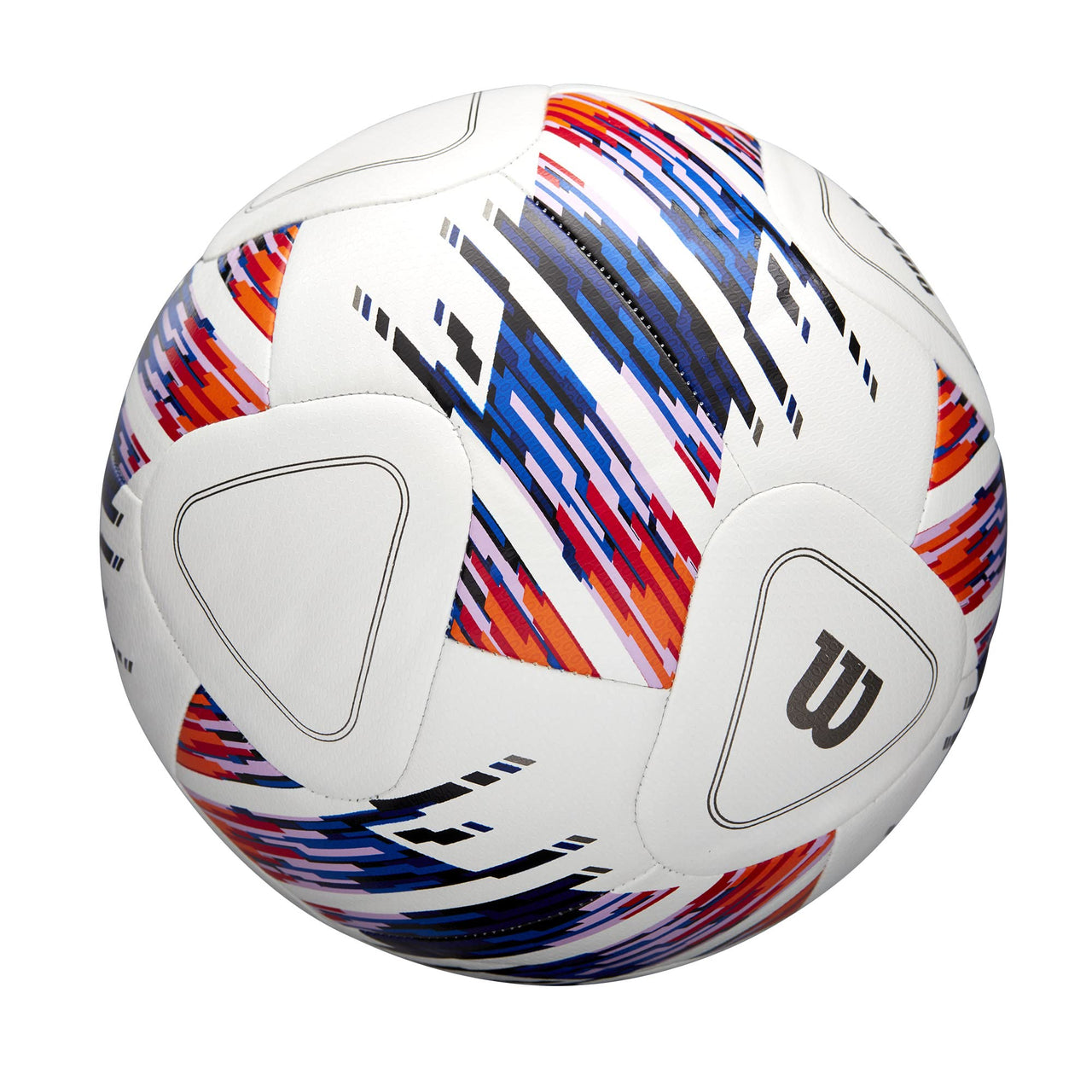 WILSON NCAA Vivido Replica Soccer Ball - Size 4, White/Orange/Purple