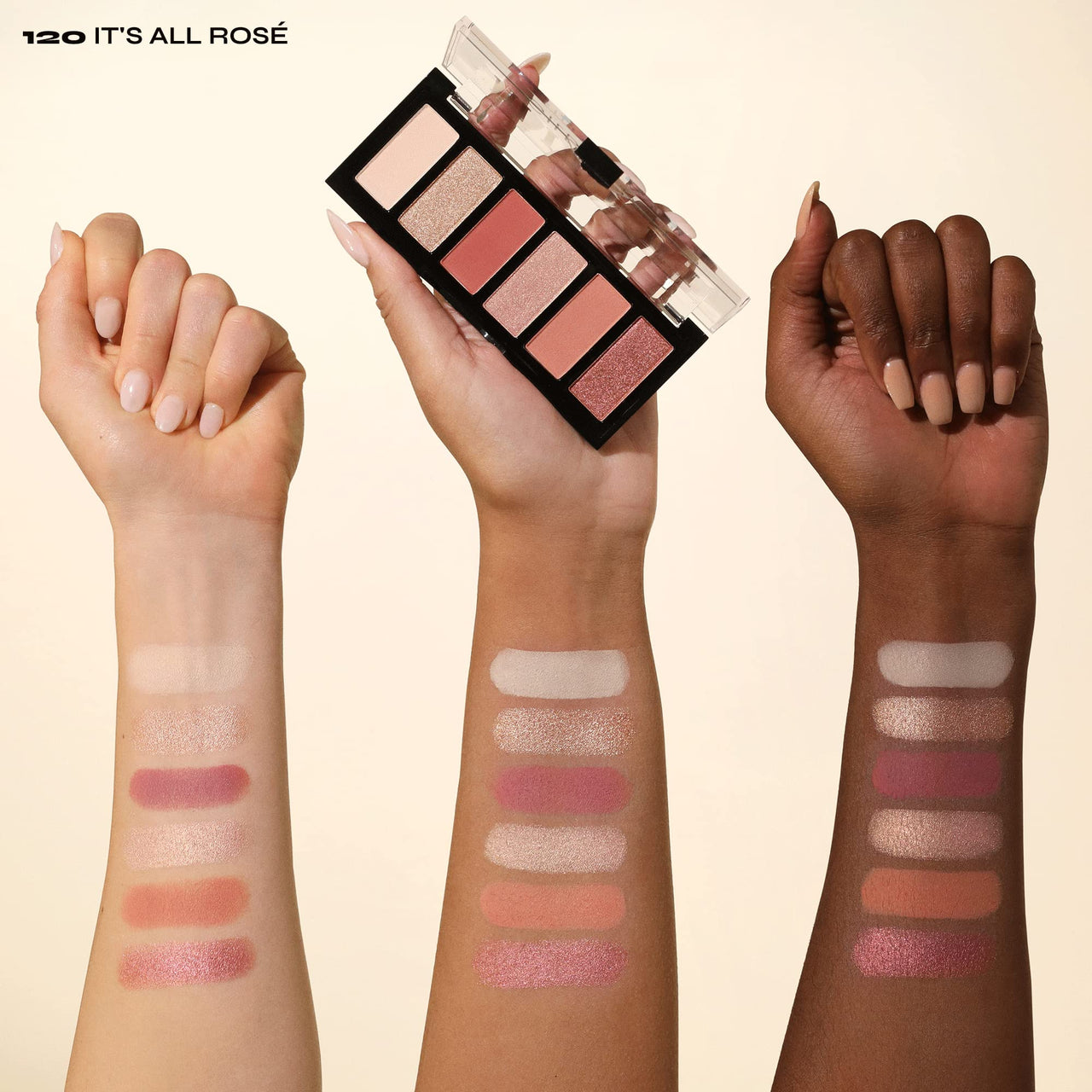 Milani Gilded Mini Eyeshadow Palette with 6 Matte & Shimmer Hues - It's All Rosé