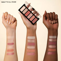 Thumbnail for Milani Gilded Mini Eyeshadow Palette with 6 Matte & Shimmer Hues - It's All Rosé