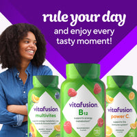 Thumbnail for vitafusion Vitamin B12 Gummy Vitamins for Energy Metabolism Support, Raspberry Flavored, America’s Number 1 Gummy Vitamin Brand, 70 Day Supply, 140 Count
