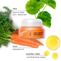 Thumbnail for Saturday Skin Face Moisturizing Cream with Carrot, Niacinamide, Ceramides & Centella Asiatica, Peptide, Paraben-Free, Sulfates-Free, Fragrance-Free, Anti Wrinkle Facial Cream(1.61 Ounce)