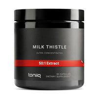 Thumbnail for Toniiq Milk Thistle - Ultra High Potency 50:1 Extract with 80% Silymarin - Highly Concentrated - Third-Party Lab Tested - 90 Capsules