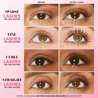 Thumbnail for Too Faced Better Than Sex Volumizing Mascara | False Lash Effect with Volume, Length, Curling + Conditioning Peptides, 0.27 Fl Oz, Chocolate