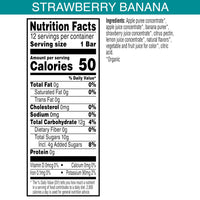 Thumbnail for Pure Organic, Layered Fruit Bars, Strawberry Banana, Gluten Free and Vegan Fruit Snacks, 6.2oz Box (12 Count)