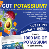Thumbnail for Dr. Berg Zero Sugar Hydration Keto Electrolyte Powder - Enhanced w/ 1000 mg of Potassium & Real Pink Himalayan Salt (NOT Table Salt) - Grape Flavor Hydration Drink Mix Supplement - 50 Servings