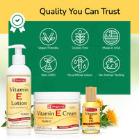 Thumbnail for De La Cruz - Vitamin E Cream, Lotion and Oil Bundle - Moisturizer for All Skin Types