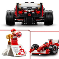 Thumbnail for LEGO Icons Ferrari F2004 & Michael Schumacher Toy Birthday Present Block Men Women Vehicle Car Mini Car Figure Goods Sports 11375