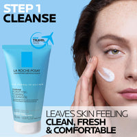 Thumbnail for La Roche-Posay Toleraine Skin Care Set, Double Repair Face Moisturizer 100ml & Purifying Foaming Facial Cleanser 50ml, Oil Free Moisturizer & Face Wash For Oily Skin, Formulated with Niacinamide