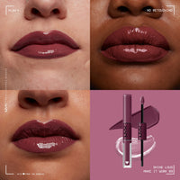 Thumbnail for NYX PROFESSIONAL MAKEUP Shine Loud, Long-Lasting Liquid Lipstick with Clear Lip Gloss - Make It Work (Cool-Toned Plum)