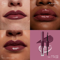 Thumbnail for NYX PROFESSIONAL MAKEUP Shine Loud, Long-Lasting Liquid Lipstick with Clear Lip Gloss - Make It Work (Cool-Toned Plum)