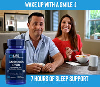 Thumbnail for Life Extension Melatonin IR/XR, 120 Capsules (Pack of 2) - Immediate & Extended-Release for 7 Hours Support - Night Time Supplement - Stay Asleep All Night Long - Non-GMO, Gluten-Free