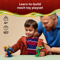 Thumbnail for LEGO NINJAGO Jay's Dragon Mech Fight Building Toy - Pretend Play Set for Boys & Girls, Ages 4+ - Includes 2 Minifigures - Gifts for Birthdays - 71853