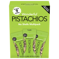 Thumbnail for Wonderful Pistachios No Shells, Roasted & Salted Nuts, 0.75 Ounce Bag (Pack of 9), Protein Snacks, Gluten Free, On-the-Go, Individually Wrapped Snacks