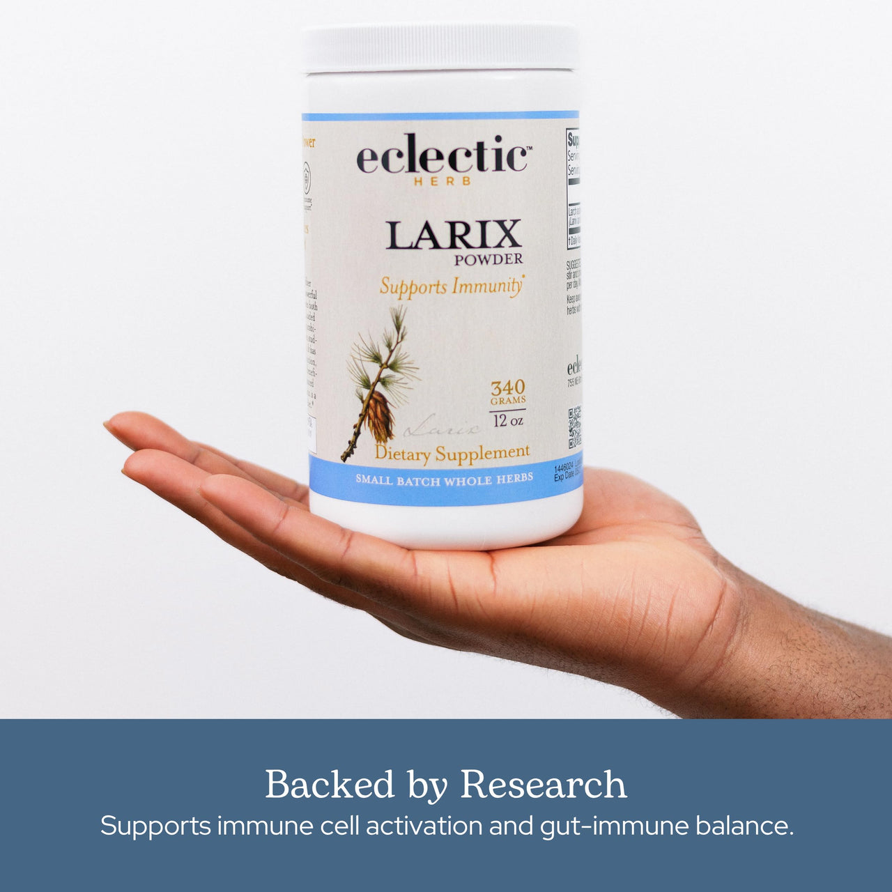 Eclectic Herb - Larix Powder | Natural Immune + Gut Health Support | Larch Laricina | Immunity & Gut Flora Support | Safe for Kids & Adults | Organic, Vegan, Gluten Free, Non-GMO (3 oz | 85 g)