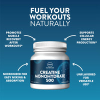 Thumbnail for MRM Nutrition Creatine Monohydrate 500 - for Men and Women, Pure & Micronized, Contains Amino Acids for Muscle Recovery & Energy Production, Keto, Vegan, Unflavored, & Low-Carb Friendly - 100 Servings