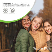 Thumbnail for NaturesPlus Source of Life Power Teen for Her, Natural Berry - 60 Chewable Tablets, Pack of 2 - High Potency Multivitamin - Sugar Free, Vegan - 60 Total Servings