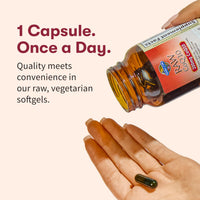 Thumbnail for Garden of Life CoQ10 200mg, Vegetarian Omega 3 6 9 Supplement Raw Co Q 10 Chia Seed Oil, Whole Food Nutrition with Antioxidant Support, Coenzyme q10 Supplement for Heart Health, 60 Capsules