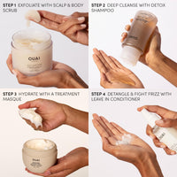 Thumbnail for OUAI Detox Shampoo - Clarifying Shampoo for Build Up, Dirt, Oil, Product and Hard Water - Apple Cider Vinegar & Keratin for Clean, Refreshed Hair - Sulfate-Free Hair Care (10 oz)