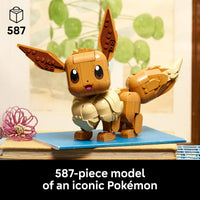 Thumbnail for LEGO Pokémon Eevee - Collectible Building Set for Adults, Ages 18+ - Posable Pokémon Figure for Display - Desk, Bookshelf or Home Office Decor - Gift for Men & Women - 72151
