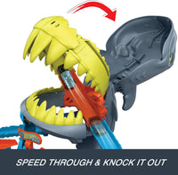 Thumbnail for Hot Wheels City Shark Chomp Beach Playset & 1:64 Scale Toy Car
