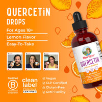 Thumbnail for MaryRuth Organics Quercetin Liquid Drops | Sugar Free | 500mg for Adults 18 & Over | Cardiovascular Health for Adults | Bioflavonoid | Vegan | Non-GMO | Gluten Free | 4 Fl Oz