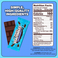 Thumbnail for Feastables by MrBeast Dark Chocolate with Sea Salt KING Size Chocolate Bar, 2.1oz (60g), 10 count
