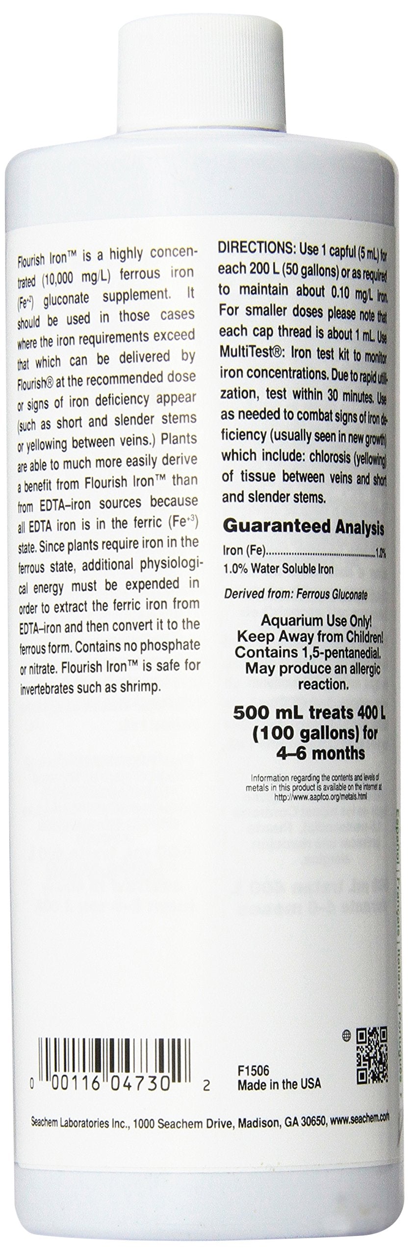 Seachem Flourish Iron 500ml