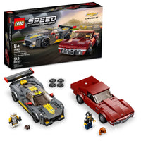 Thumbnail for LEGO Speed Champions Chevrolet Corvette C8.R Race Car and 1969 Chevrolet Corvette 76903 Building Kit; New 2021 (512 Pieces)